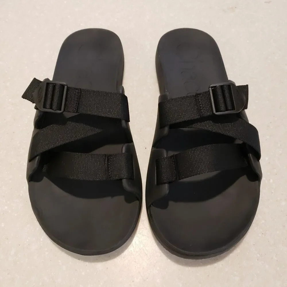 Chaco Chillos Slide Black/Black Comfort Sandal Men's US size 13
